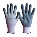 13G gestrickte schneidfeste Handschuhe mit grauem Schaumstoff Nitril Palm beschichtet